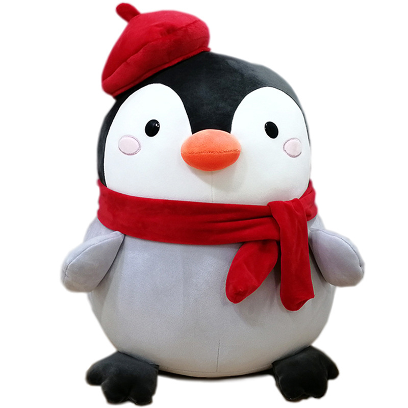 可爱企鹅公仔新款装扮企鹅毛绒玩具大号抱枕礼物儿童玩具