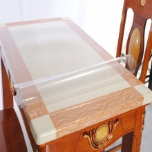 PVC软玻璃桌布 透明防水餐桌台布 塑料桌垫 免洗水晶板 防油茶几垫 透明1.5 60*120cm